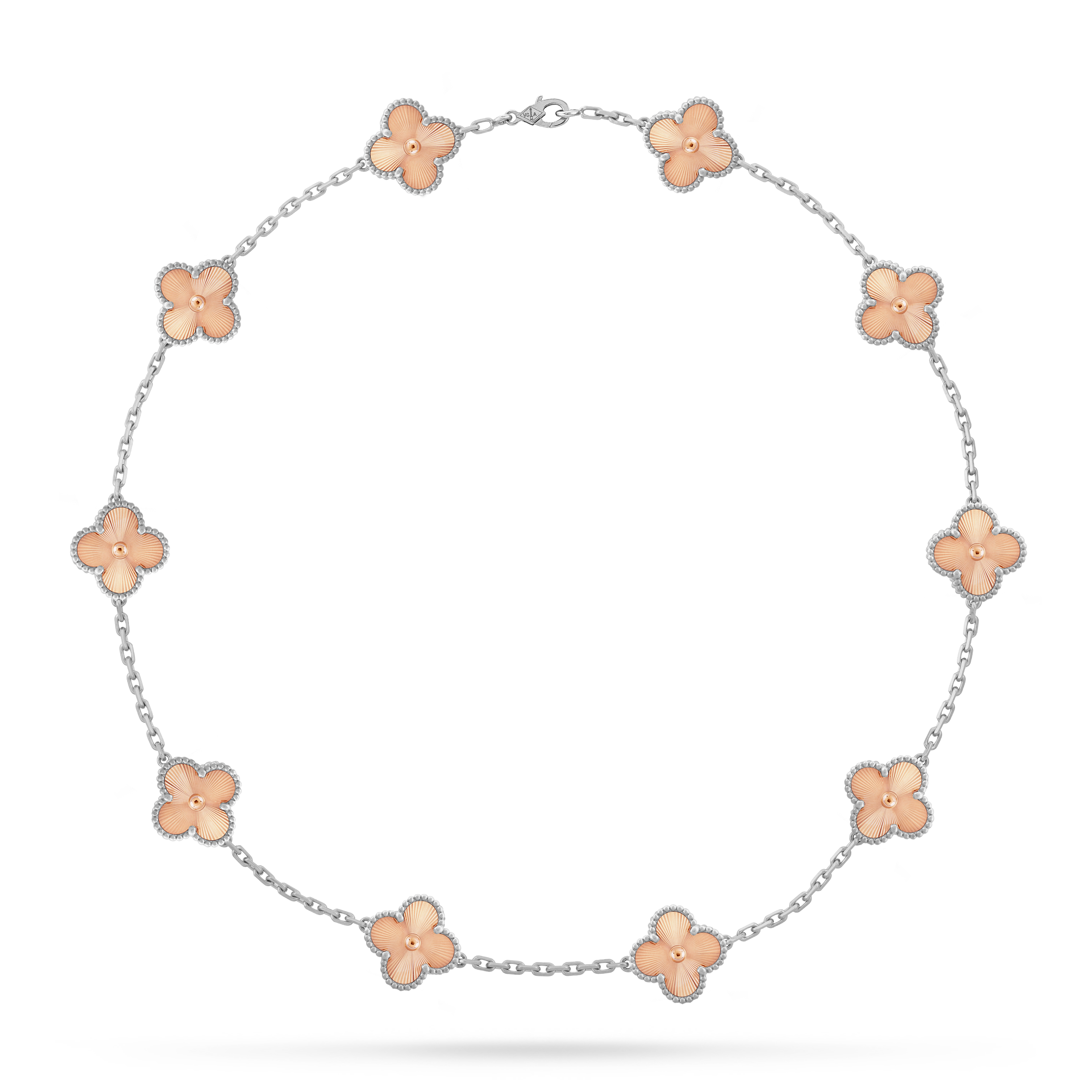 VCN036 VCA Two Tone 2024 Holiday Necklace 10 motifs - ccjewelryacc