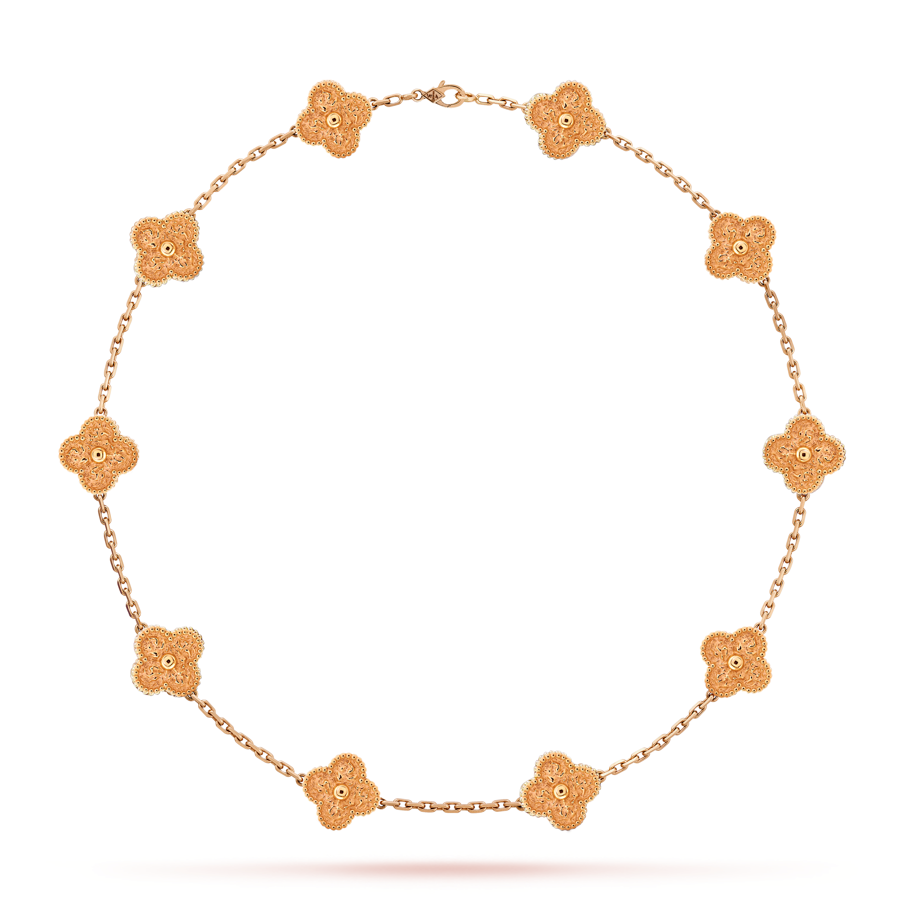 VCN076 Sweet VCA 10 Motif Vintage Alhambra Necklace - ccjewelryacc