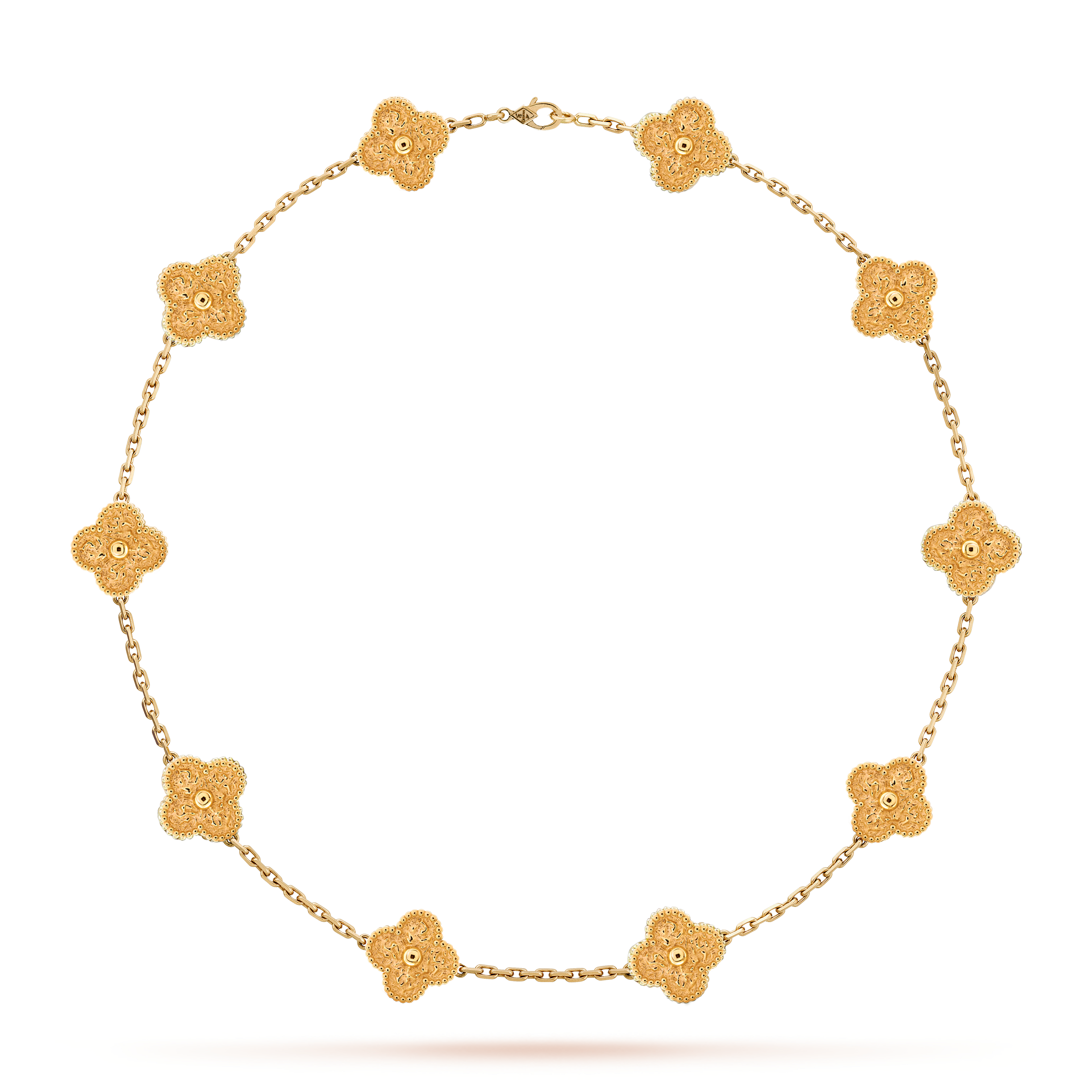 VCN076 Sweet VCA 10 Motif Vintage Alhambra Necklace - ccjewelryacc