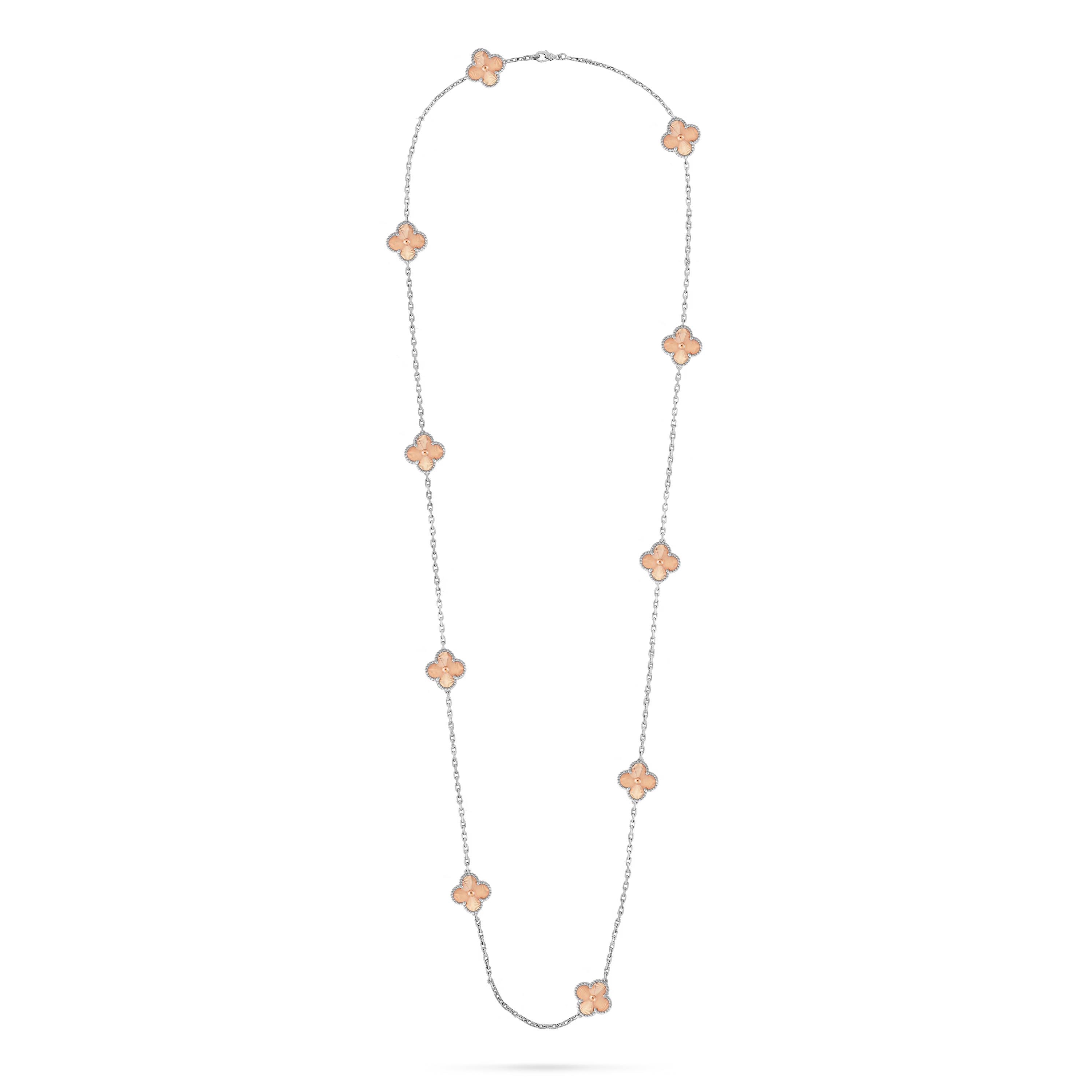 VCN036 VCA Two Tone 2024 Holiday Necklace 10 motifs - ccjewelryacc