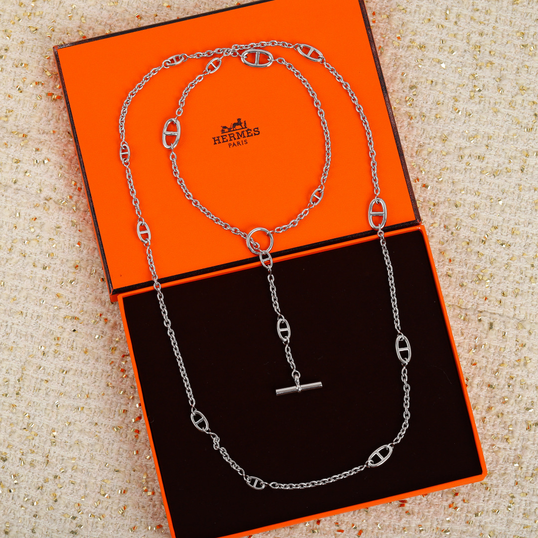 HMN015 Hermes Farandole Long Necklace 120 - ccjewelryacc