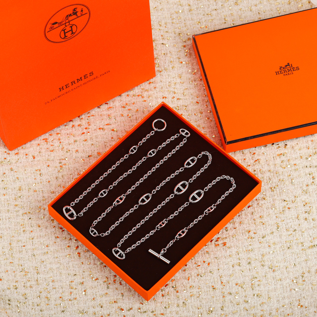 HMN015 Hermes Farandole Long Necklace 120 - ccjewelryacc