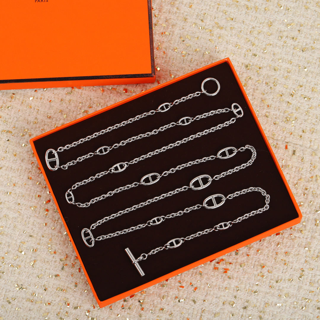 HMN015 Hermes Farandole Long Necklace 120 - ccjewelryacc