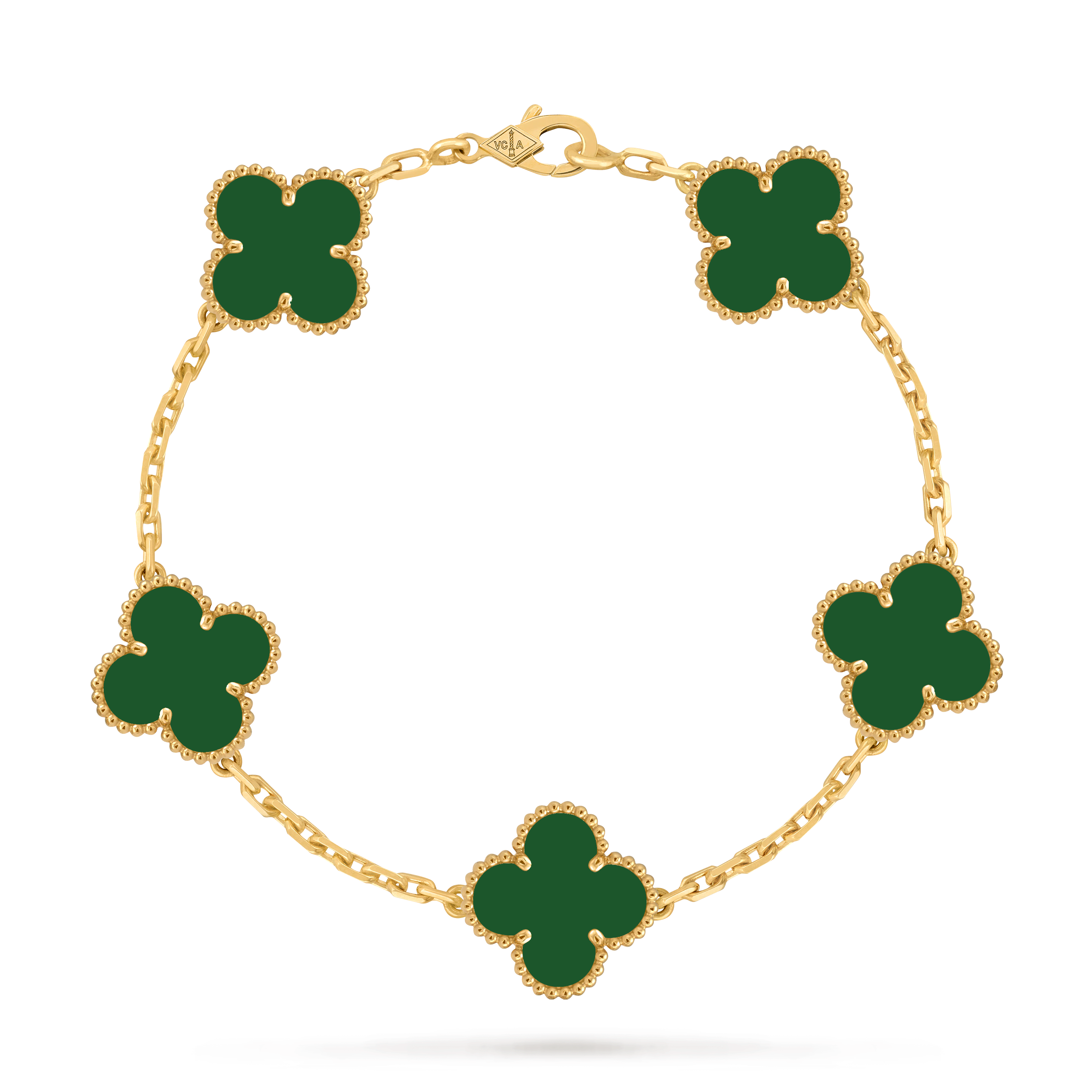 VCS030 Four leaf cover Bracelet 5 motifs Gold/Rose gold/White gold - ccjewelryacc