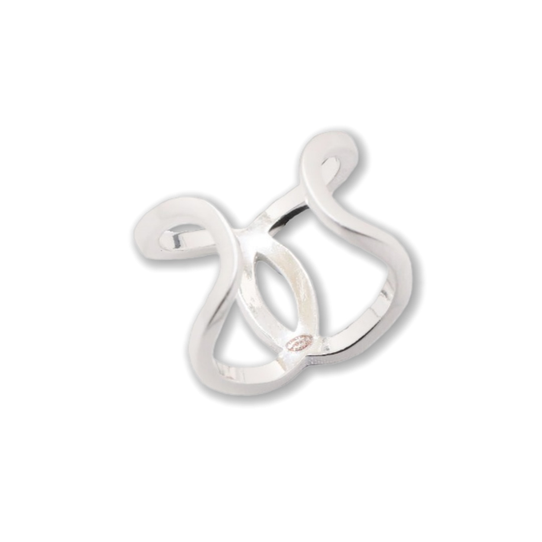 CCR060 Chanel White Gold Brush Ring for Women - ccjewelryacc