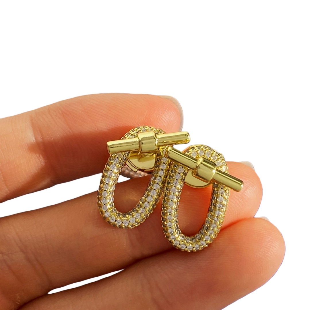 HME005 Hermes Adage pendant earrings - ccjewelryacc