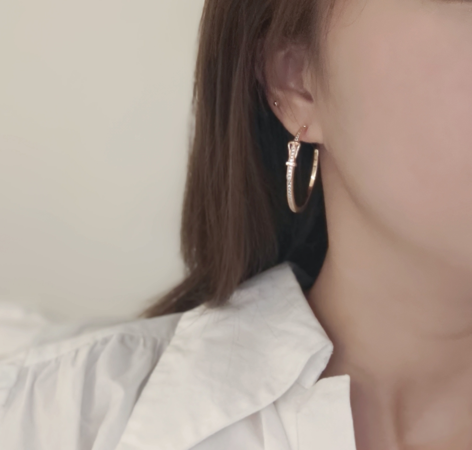 HME013 Hermes Etriviere Hoop earrings, large model - ccjewelryacc