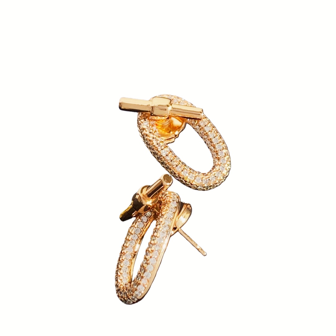 HME005 Hermes Adage pendant earrings - ccjewelryacc