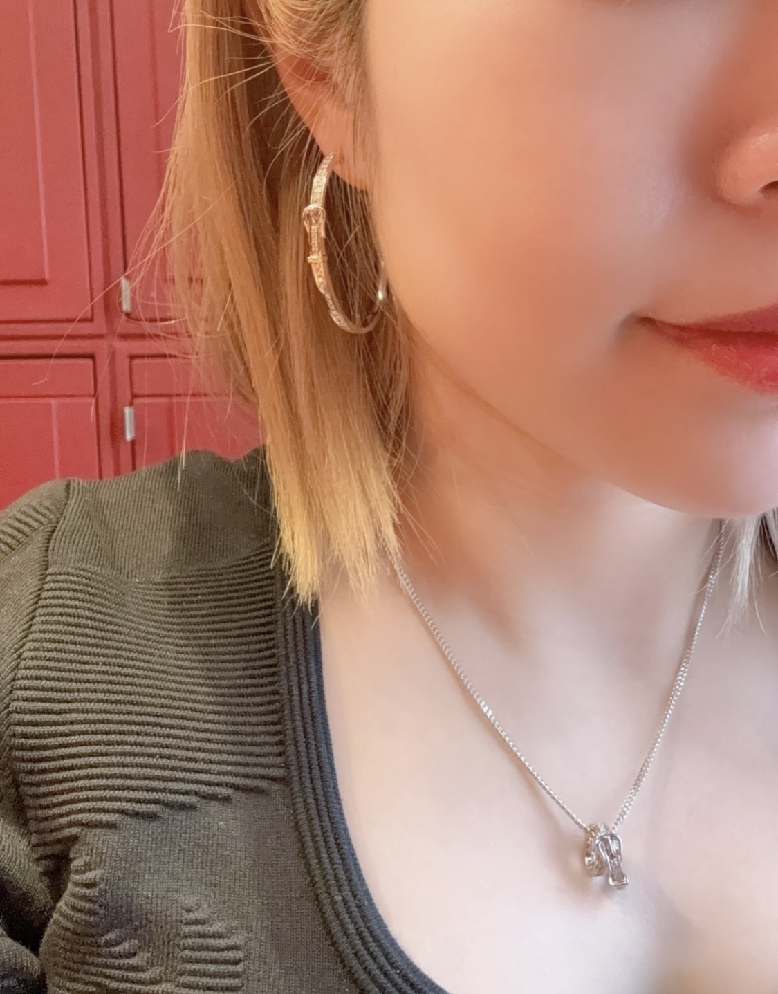 HME013 Hermes Etriviere Hoop earrings, large model - ccjewelryacc