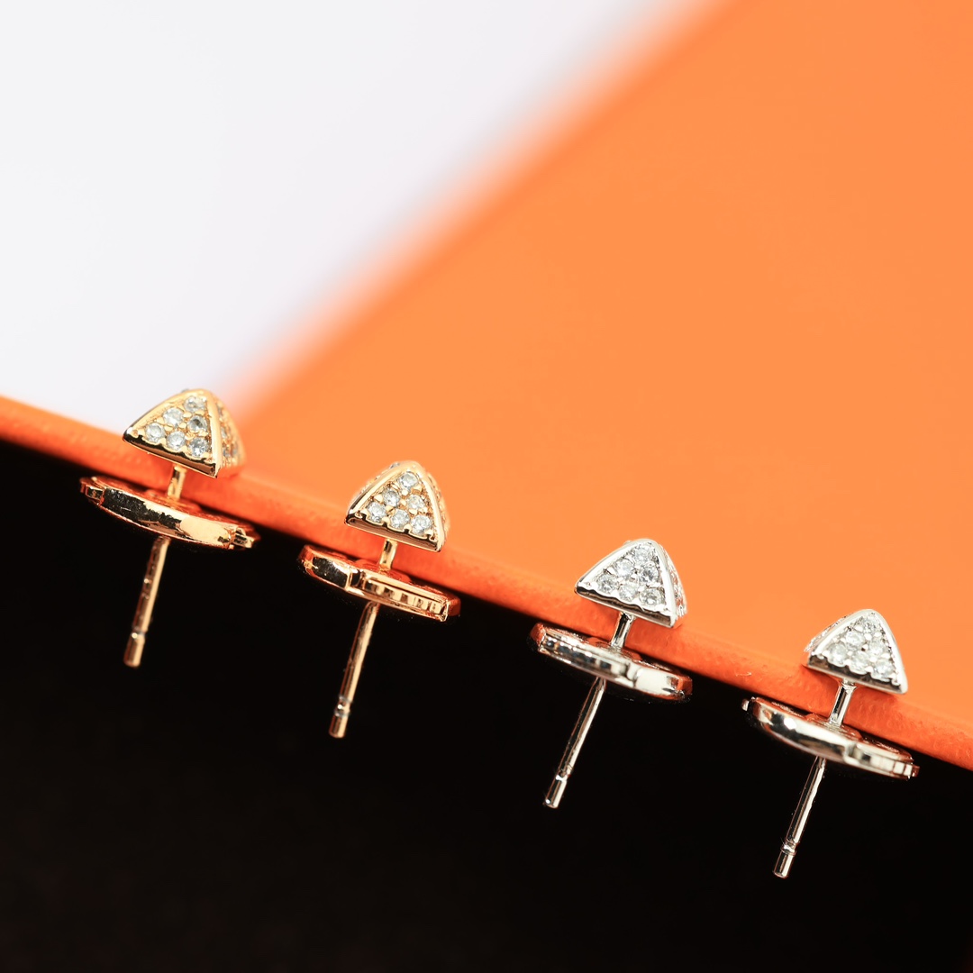 HME025 Hermes Hermès Clou d'H earrings - ccjewelryacc