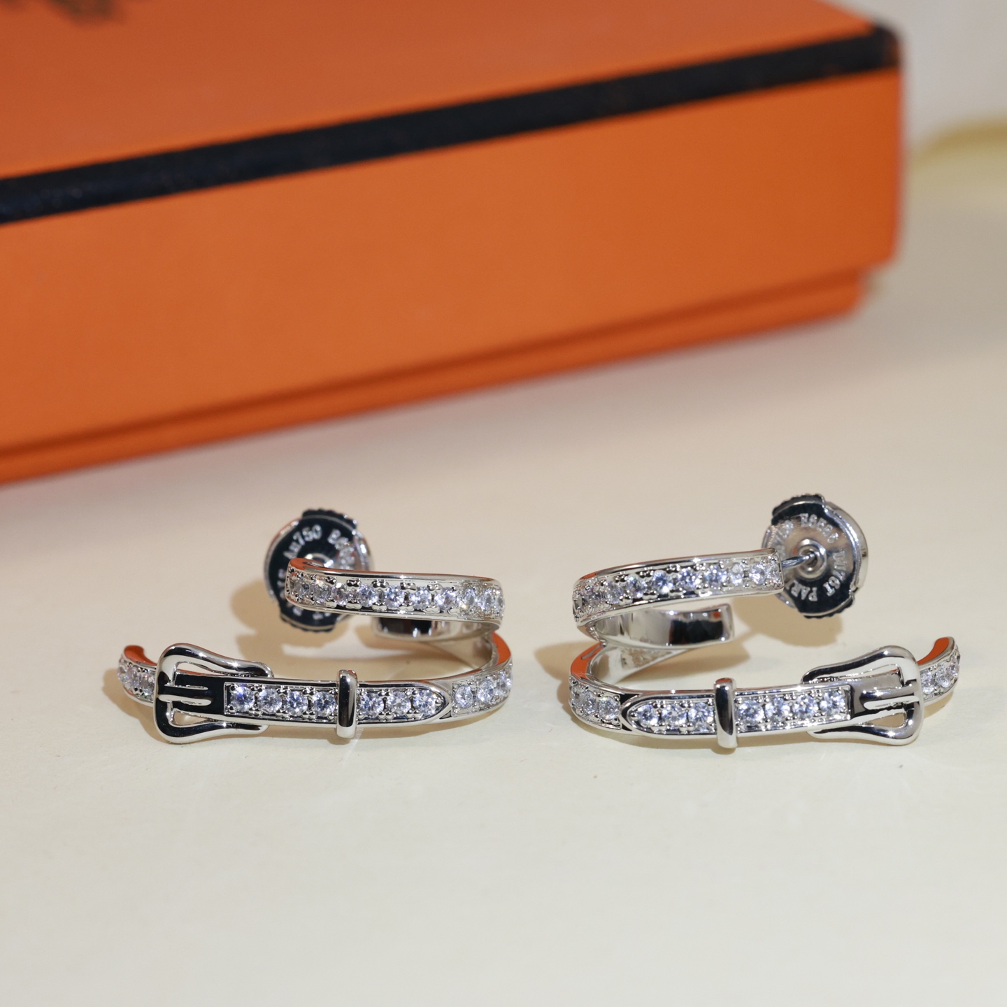 HME014 Hermes Etriviere Pendant earrings, Small - ccjewelryacc