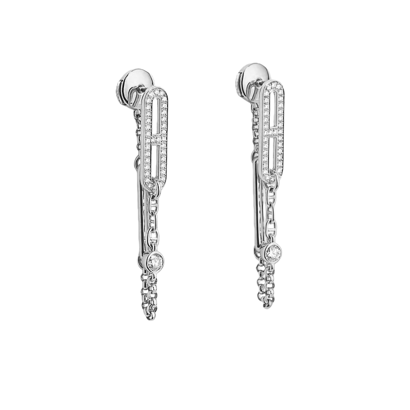 HMEV001 18K Gold Chaine d'ancre Chaos earrings - ccjewelryacc