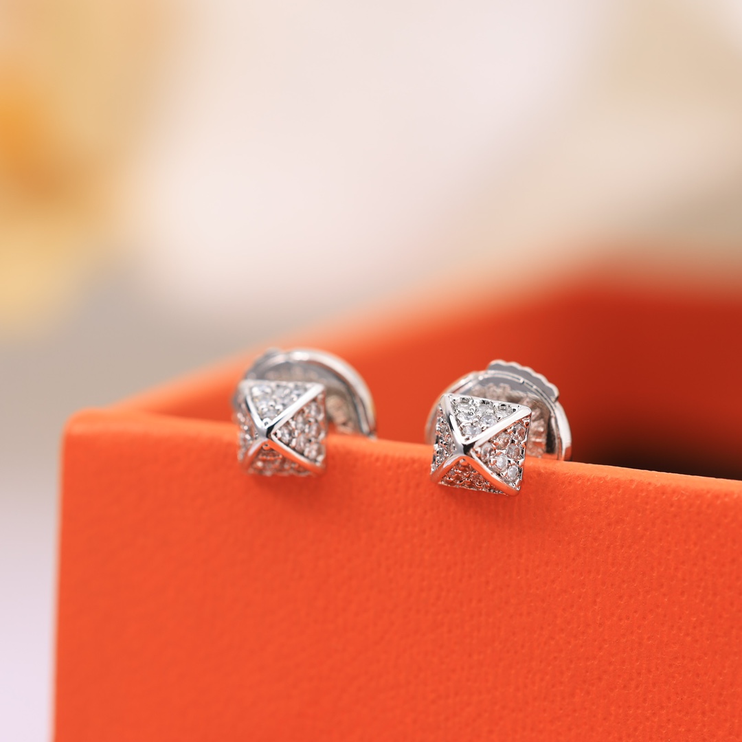 HME025 Hermes Hermès Clou d'H earrings - ccjewelryacc