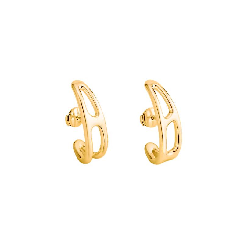 HME017 Hermes Chaine d'ancre Punk stud earrings - ccjewelryacc