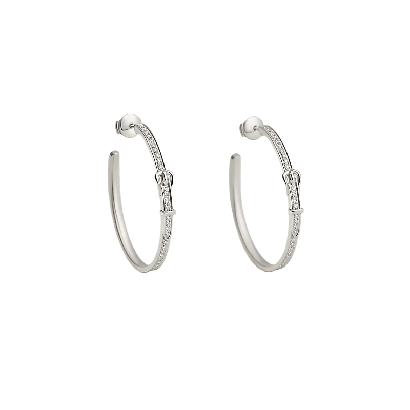 HME013 Hermes Etriviere Hoop earrings, large model - ccjewelryacc