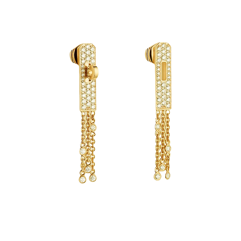 HMEV003 18k Gold Kelly Gavroche earrings - ccjewelryacc