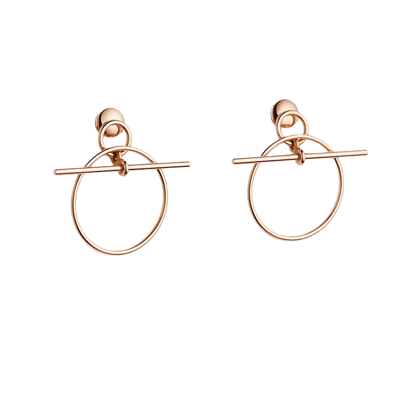 HMES008 Designer S925 Silver Loop earrings, small model - ccjewelryacc