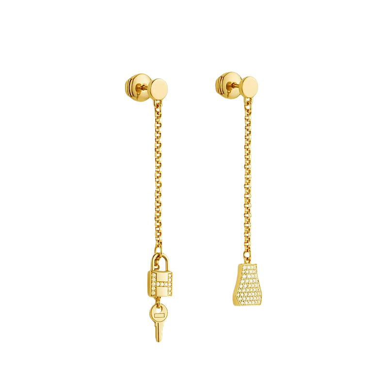 HME021 Hermes Kelly Clochette Tassels earrings - ccjewelryacc