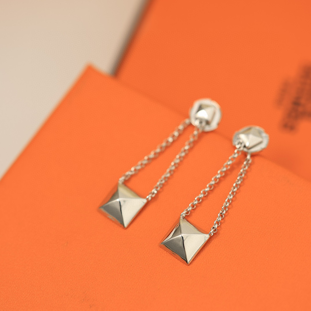HME018 Hermes Clou d'H pendant earrings - ccjewelryacc
