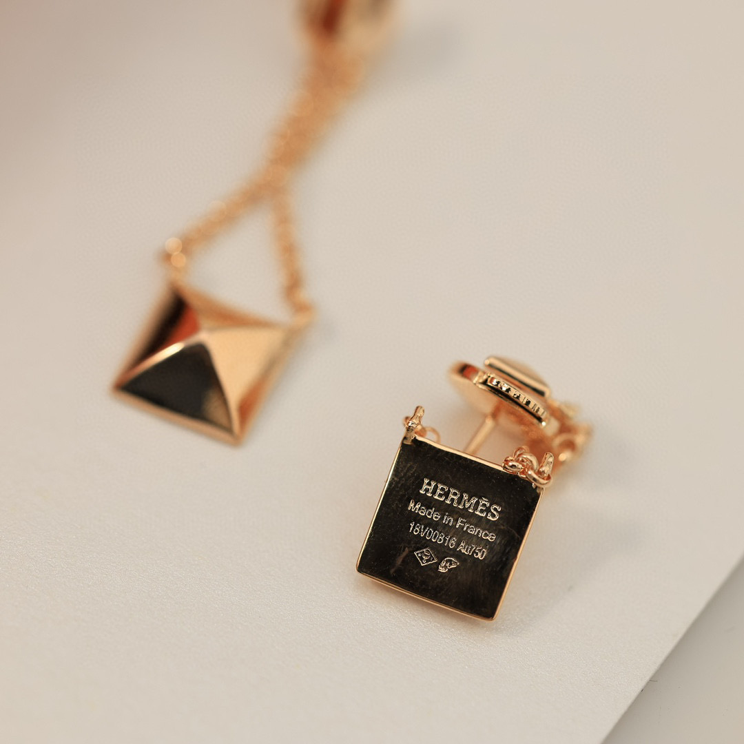 HME018 Hermes Clou d'H pendant earrings - ccjewelryacc