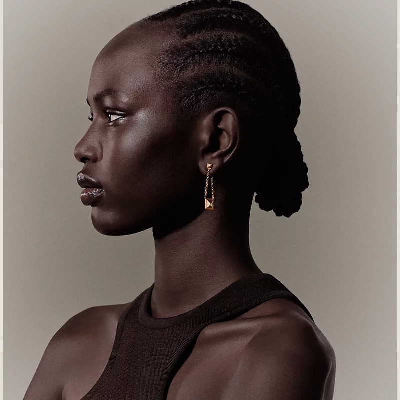 HME018 Hermes Clou d'H pendant earrings - ccjewelryacc