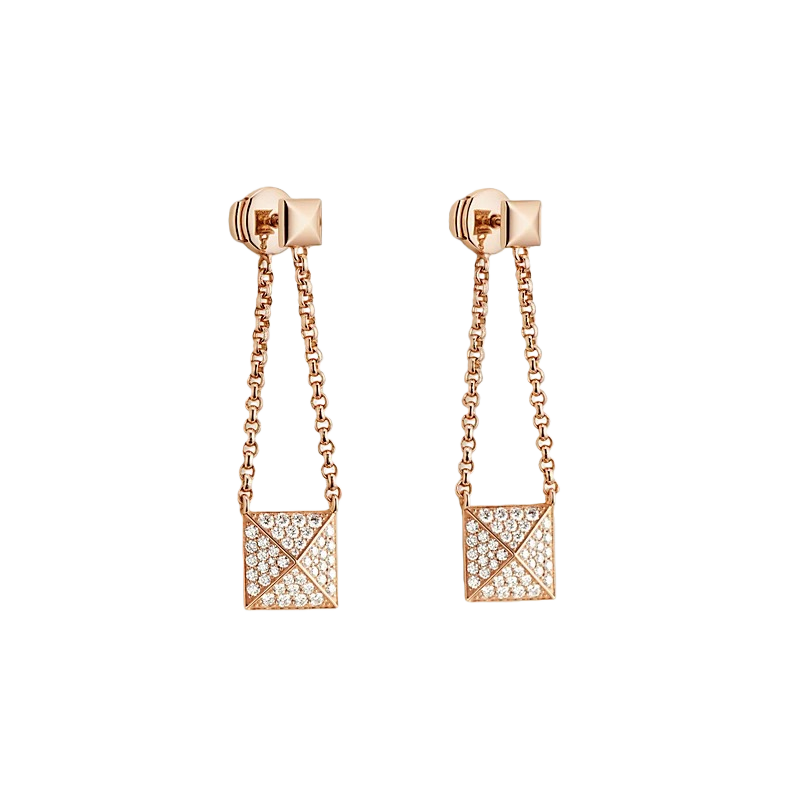HME019 Hermes Hermès Clou d'H Pendant earrings diamond - ccjewelryacc