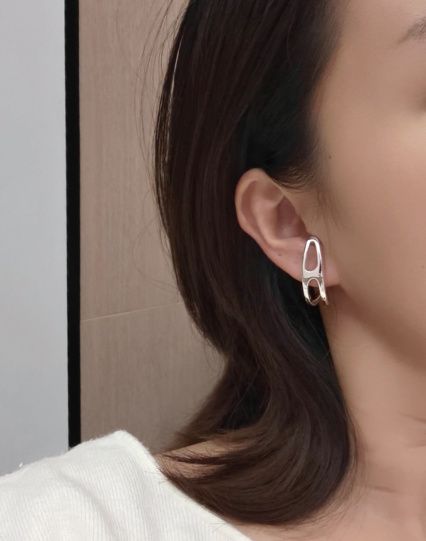 HME017 Hermes Chaine d'ancre Punk stud earrings - ccjewelryacc