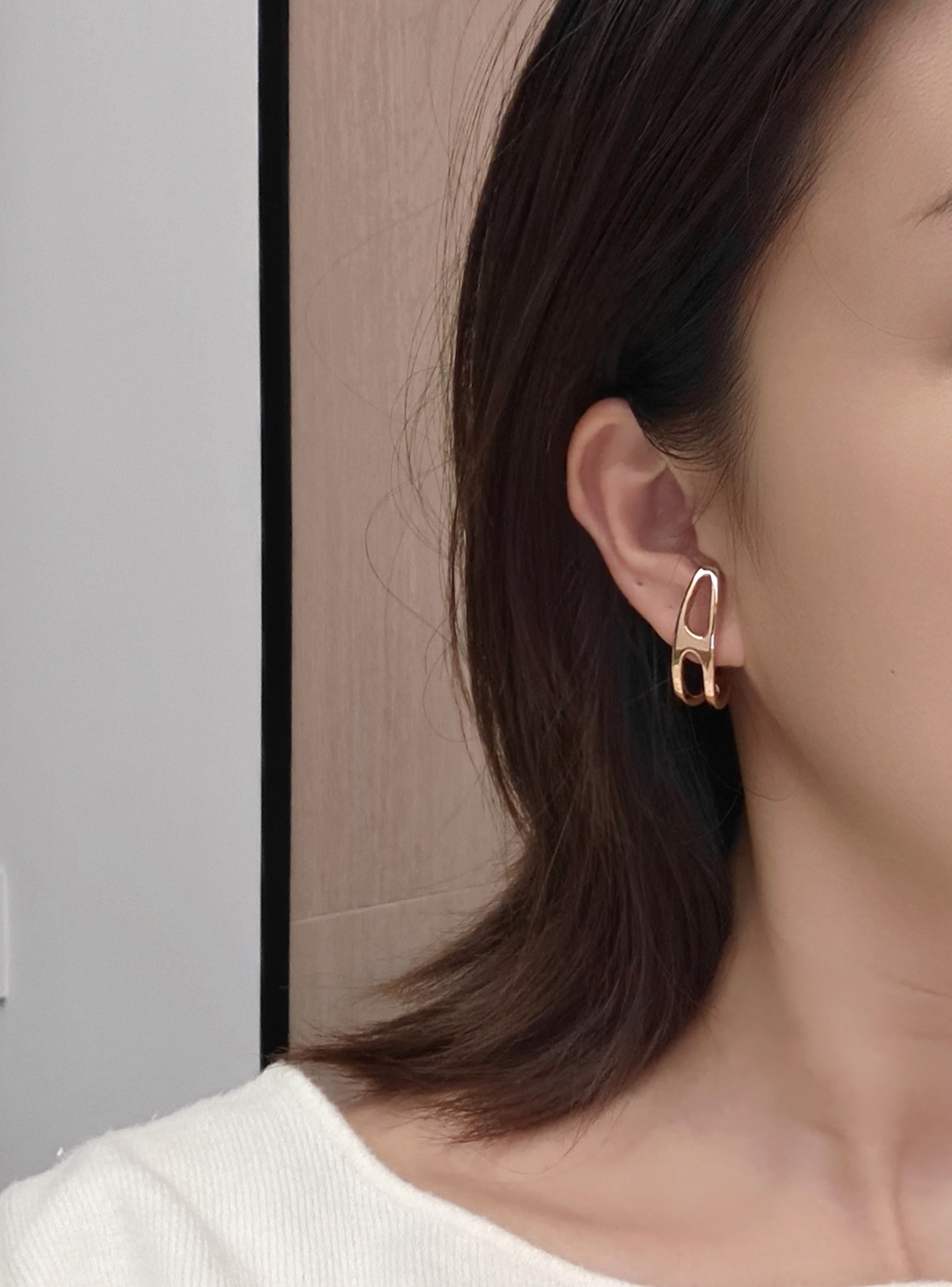 HME017 Hermes Chaine d'ancre Punk stud earrings - ccjewelryacc