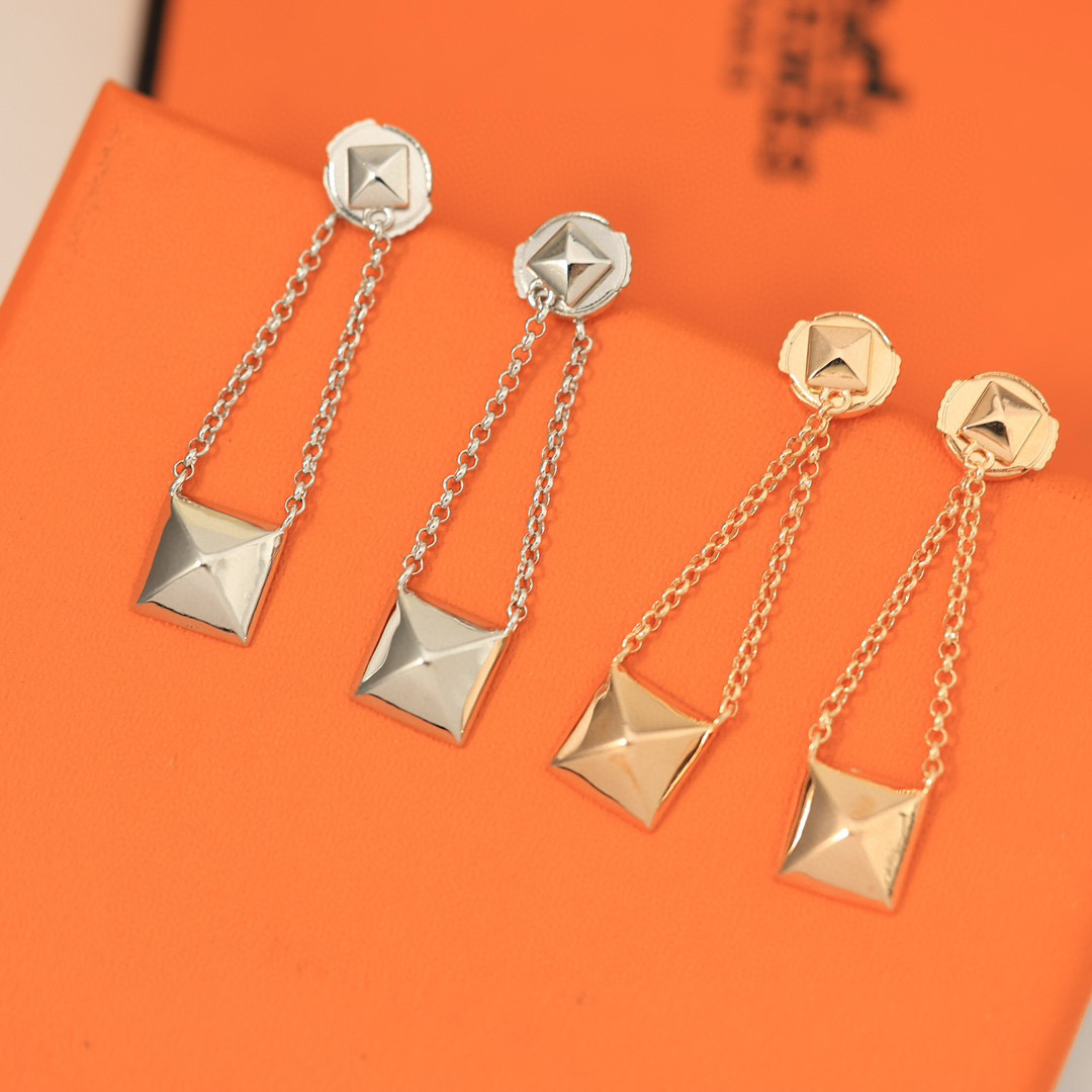 HME018 Hermes Clou d'H pendant earrings - ccjewelryacc