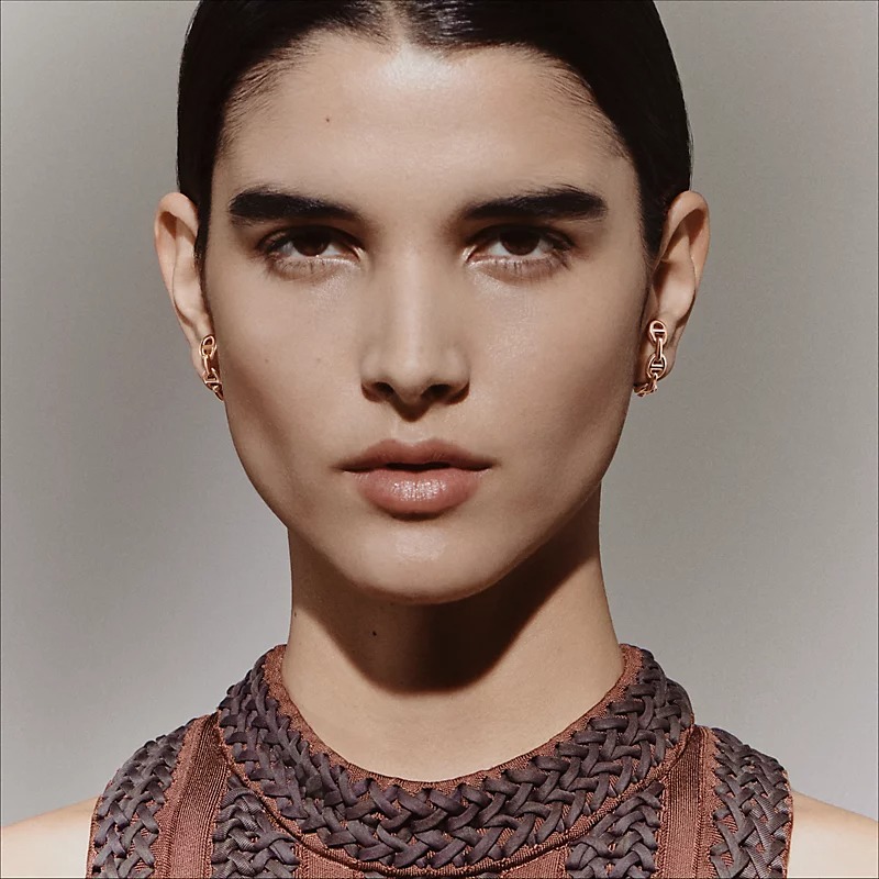 HME015 Hermes Chaine d'ancre Enchainee earrings - ccjewelryacc