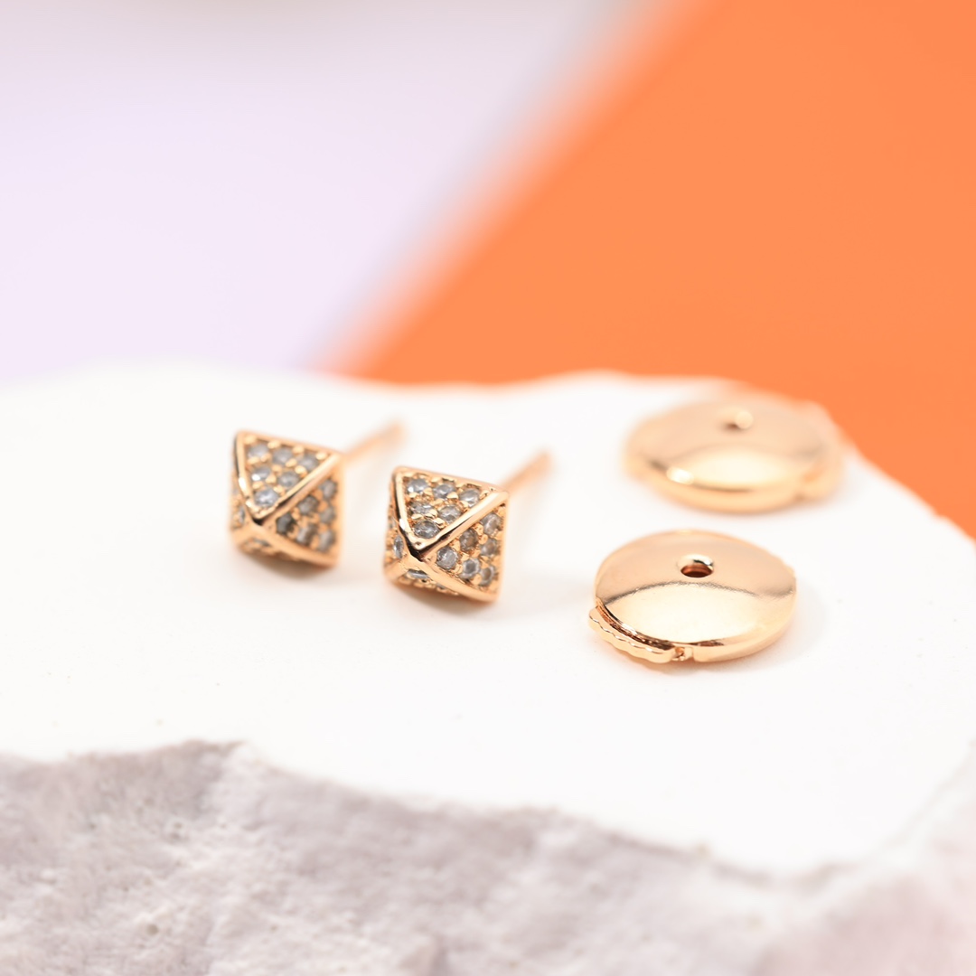 HME025 Hermes Hermès Clou d'H earrings - ccjewelryacc