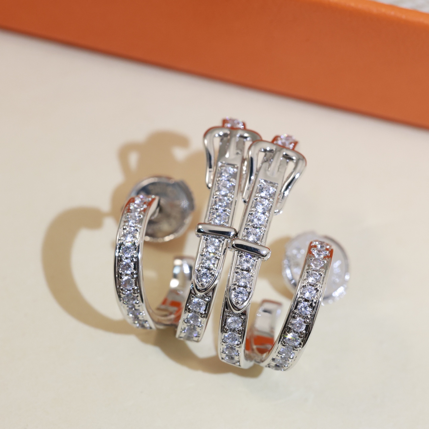 HME014 Hermes Etriviere Pendant earrings, Small - ccjewelryacc