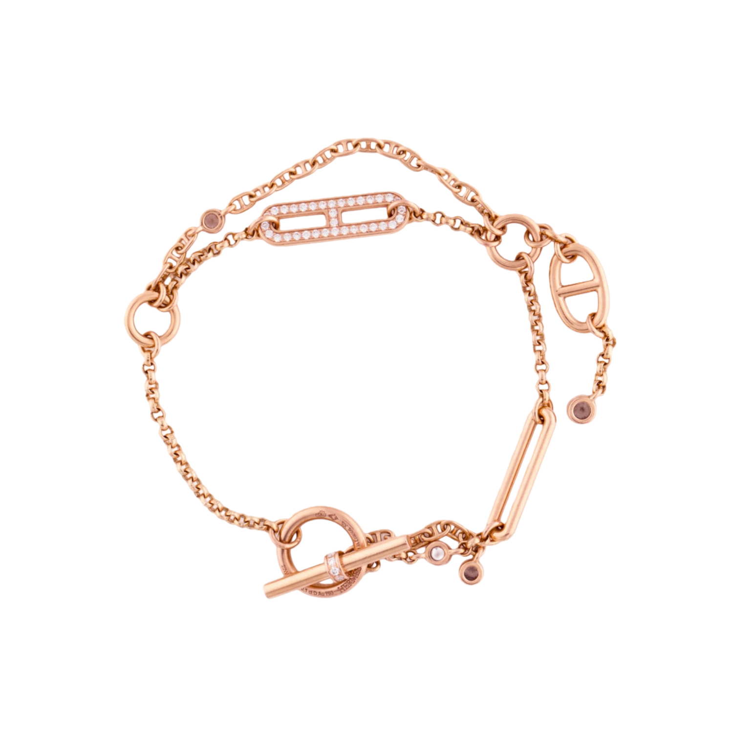 HMS074 Chaine d'ancre Chaos Bracelet,Diamond - ccjewelryacc