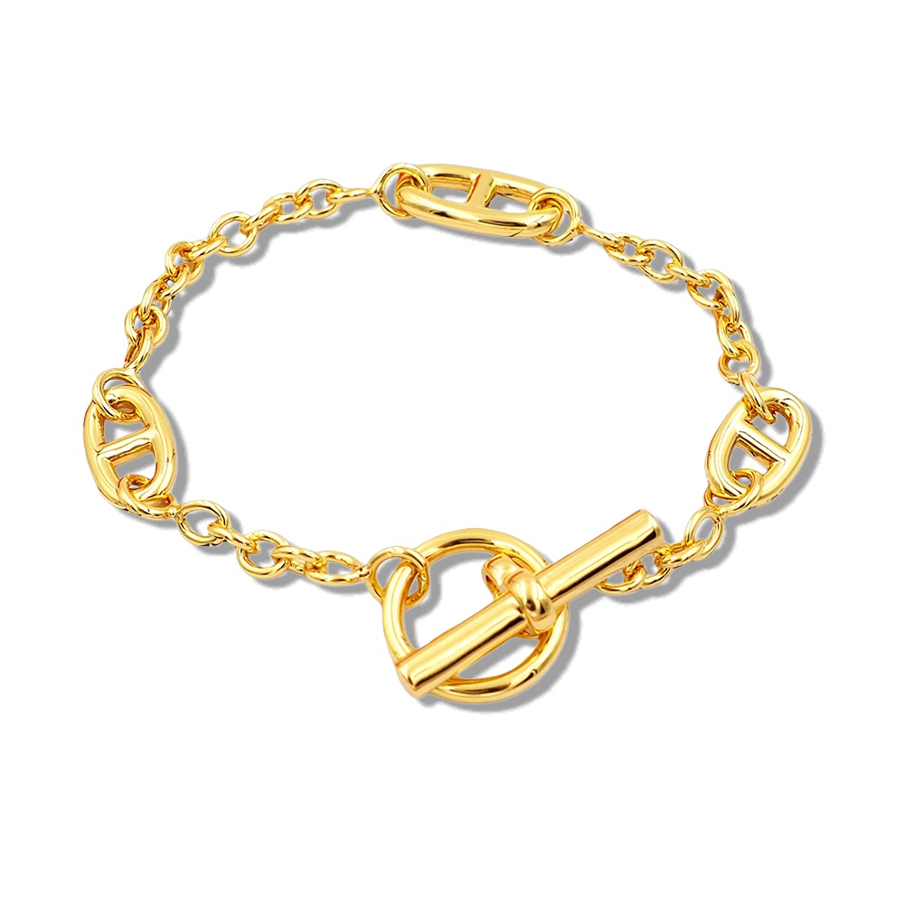 HMS008  Pig Nose OT Bracelet Chain Chaine d'ancre Small - ccjewelryacc