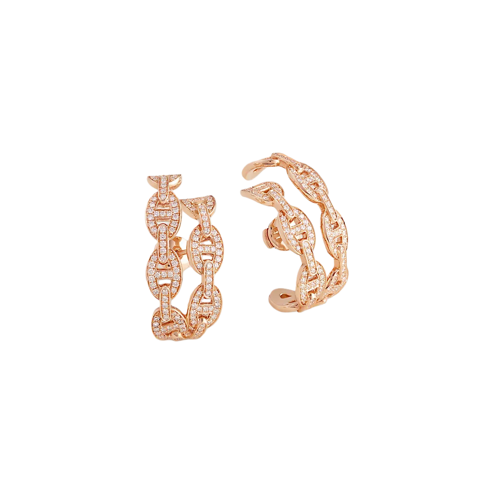 HME030 Hermes Chaine d'ancre Enchainee earrings - ccjewelryacc