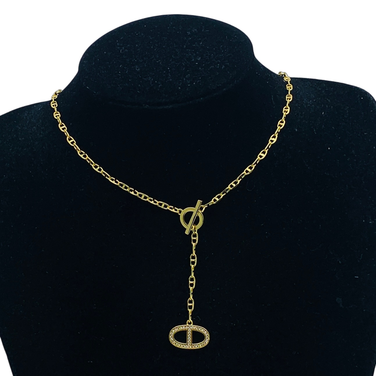 HMN016 Hermes Chaine d'ancre Contour pendant Necklace - ccjewelryacc