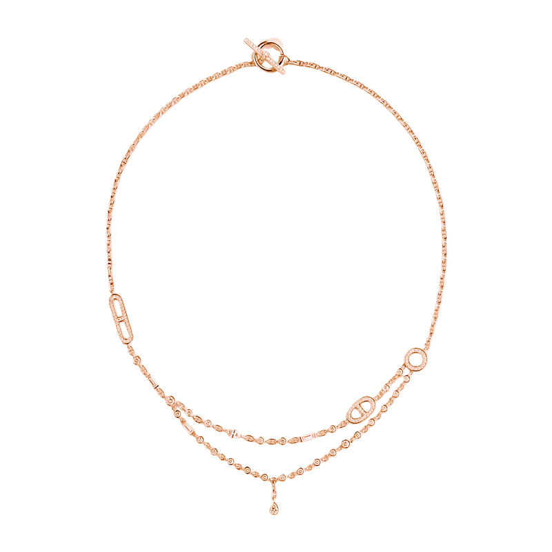 HMN010 Hermes Chaine d'ancre Chaos Fancy necklace - ccjewelryacc