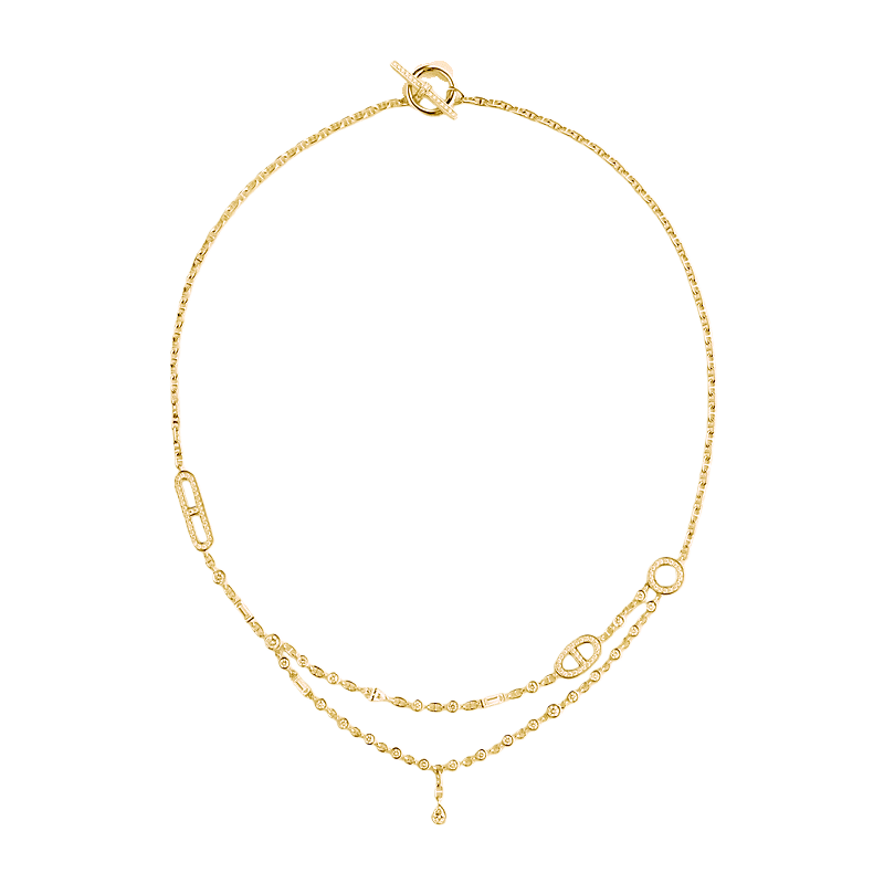 HMN010 Hermes Chaine d'ancre Chaos Fancy necklace - ccjewelryacc