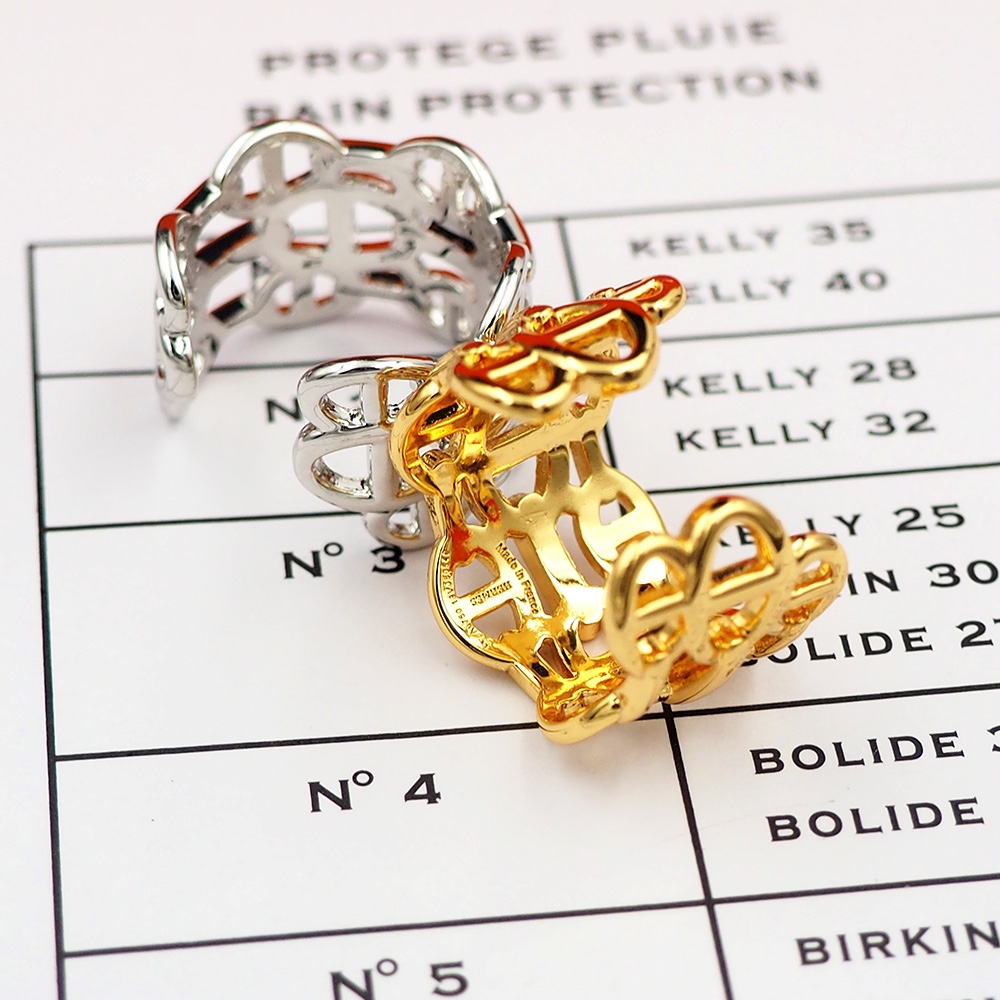 HMR005  Chaine d'ancre Enchainee ring, large model - ccjewelryacc