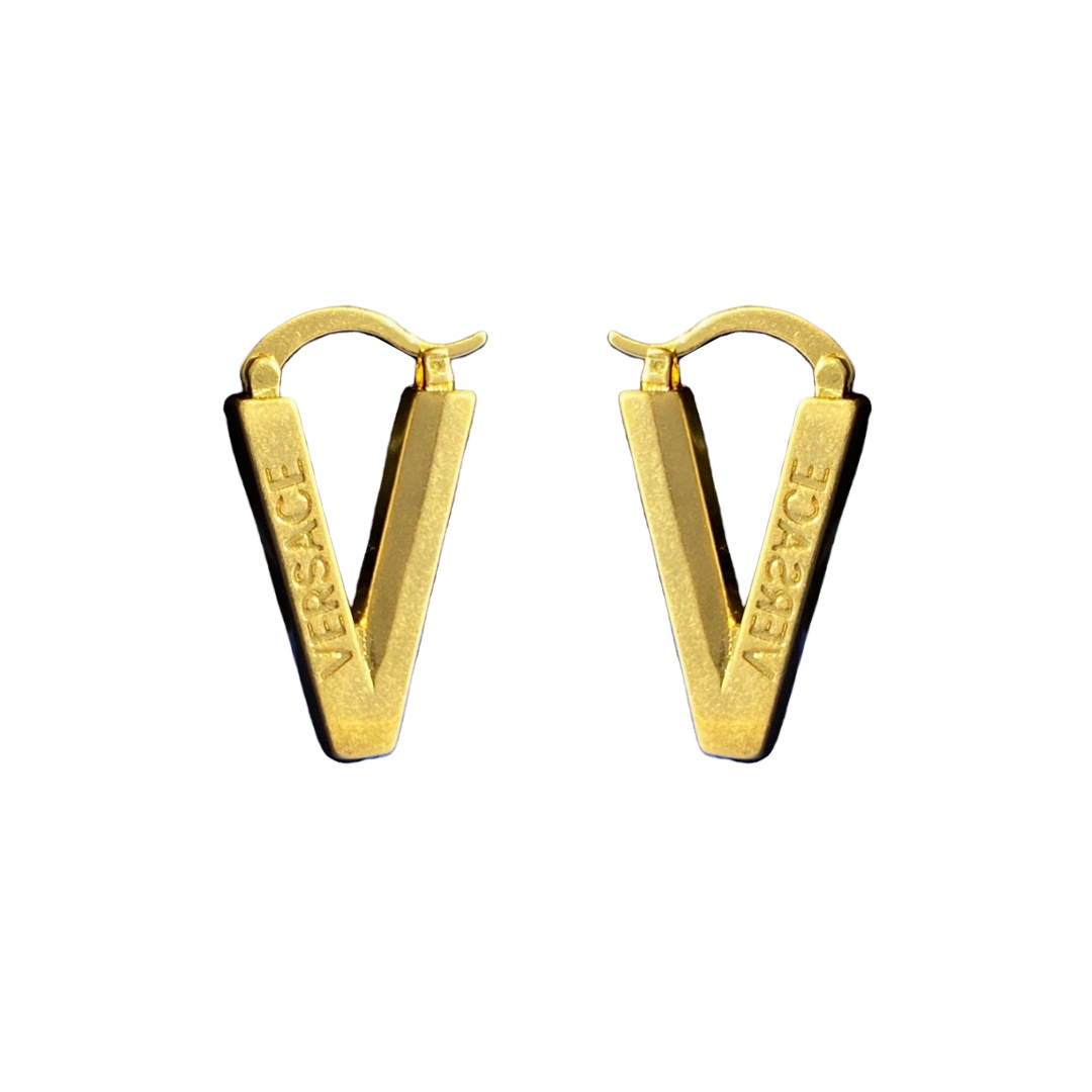VSE066 Versace v Hoop earrings - ccjewelryacc