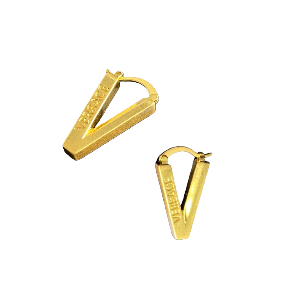 VSE066 Versace v Hoop earrings - ccjewelryacc