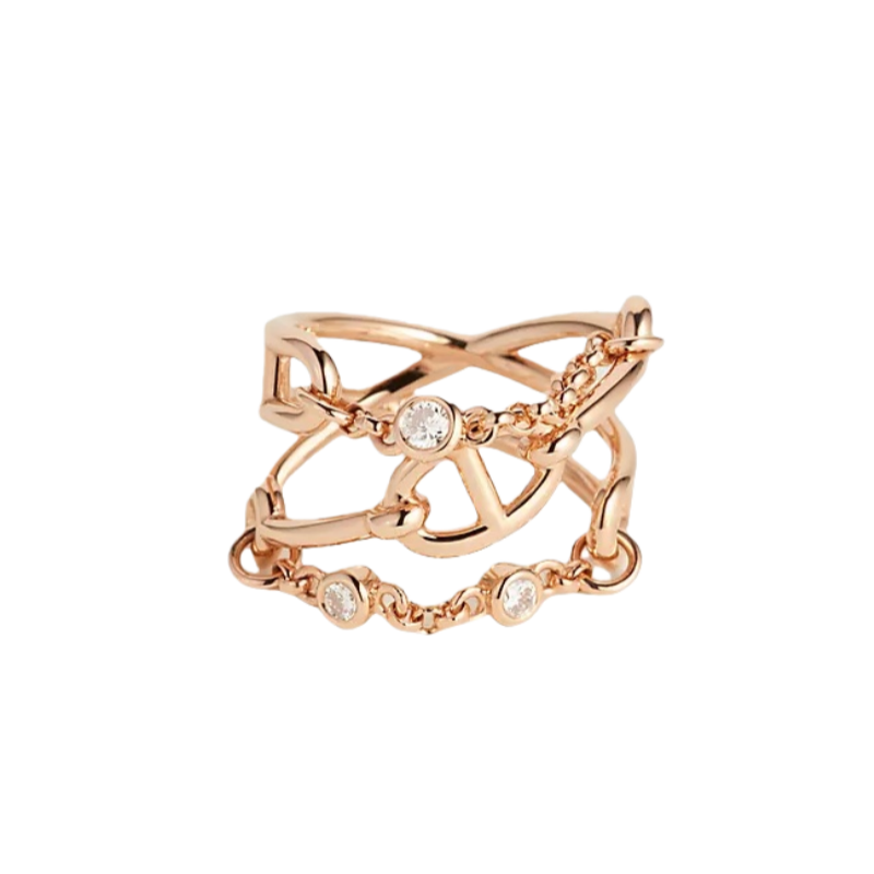 HMR023 Hermes Chaine d'ancre Chaos ring, medium model - ccjewelryacc