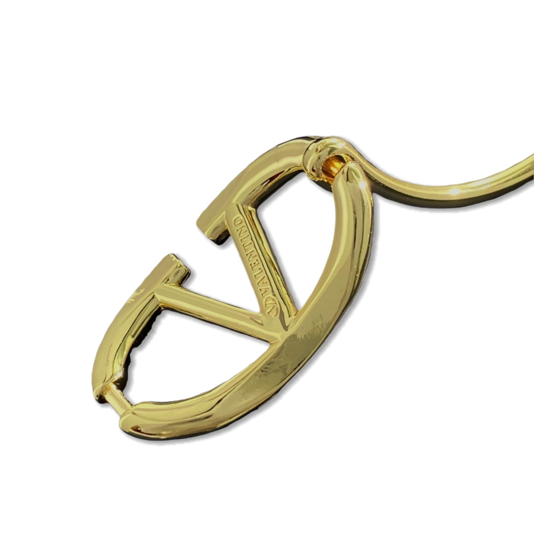 VTS022 vlogo signature metal bangle bracelet - ccjewelryacc