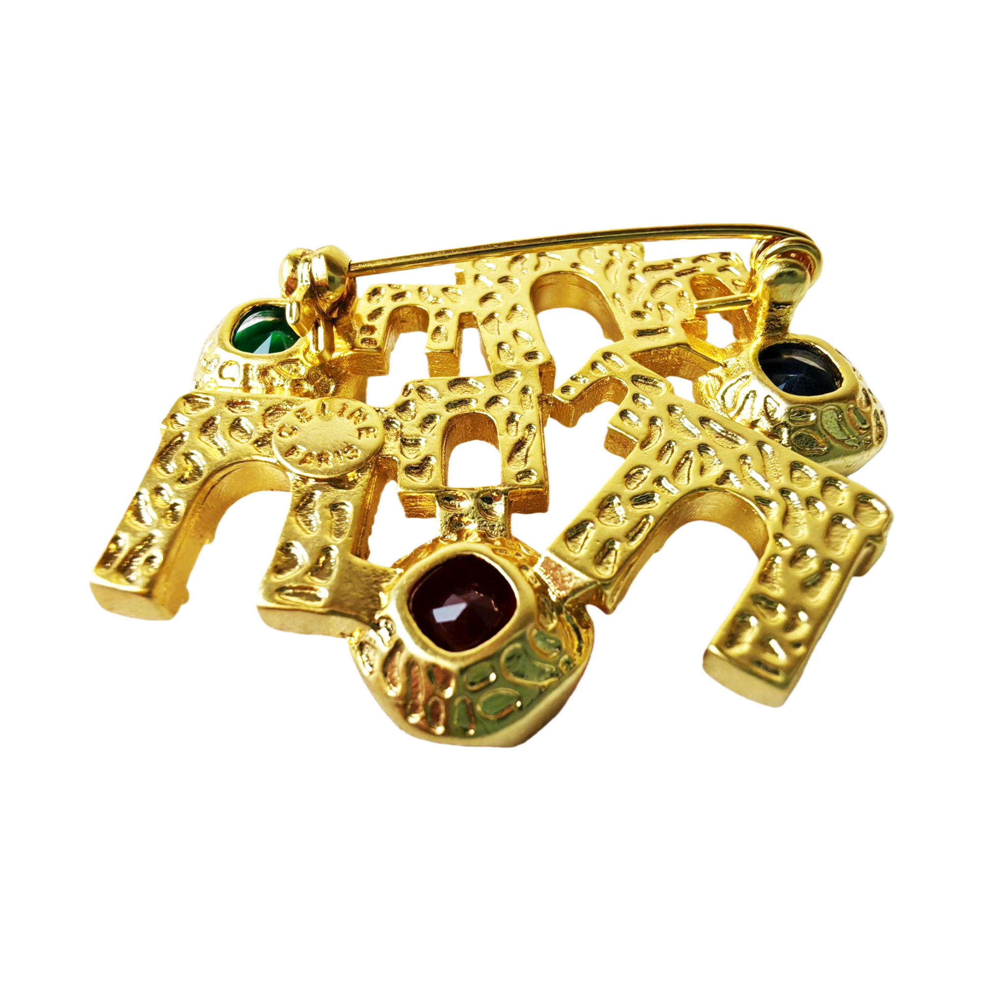 CLB009 Celine Triomphe Frame Sparkle Brooch & pin - ccjewelryacc