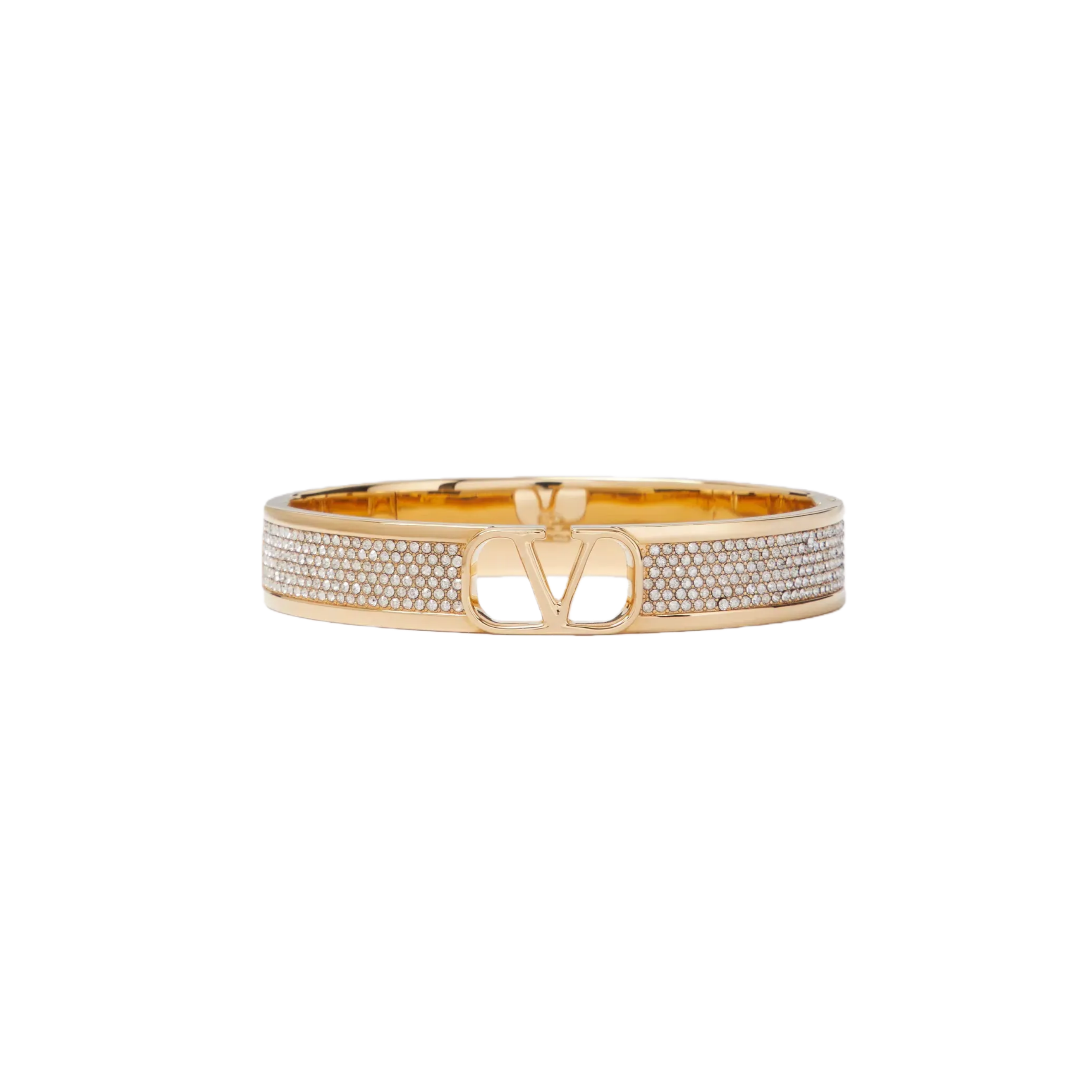 VTS003 BANGLE VLOGO SIGNATURE IN METALLO E CRISTALLI - ccjewelryacc