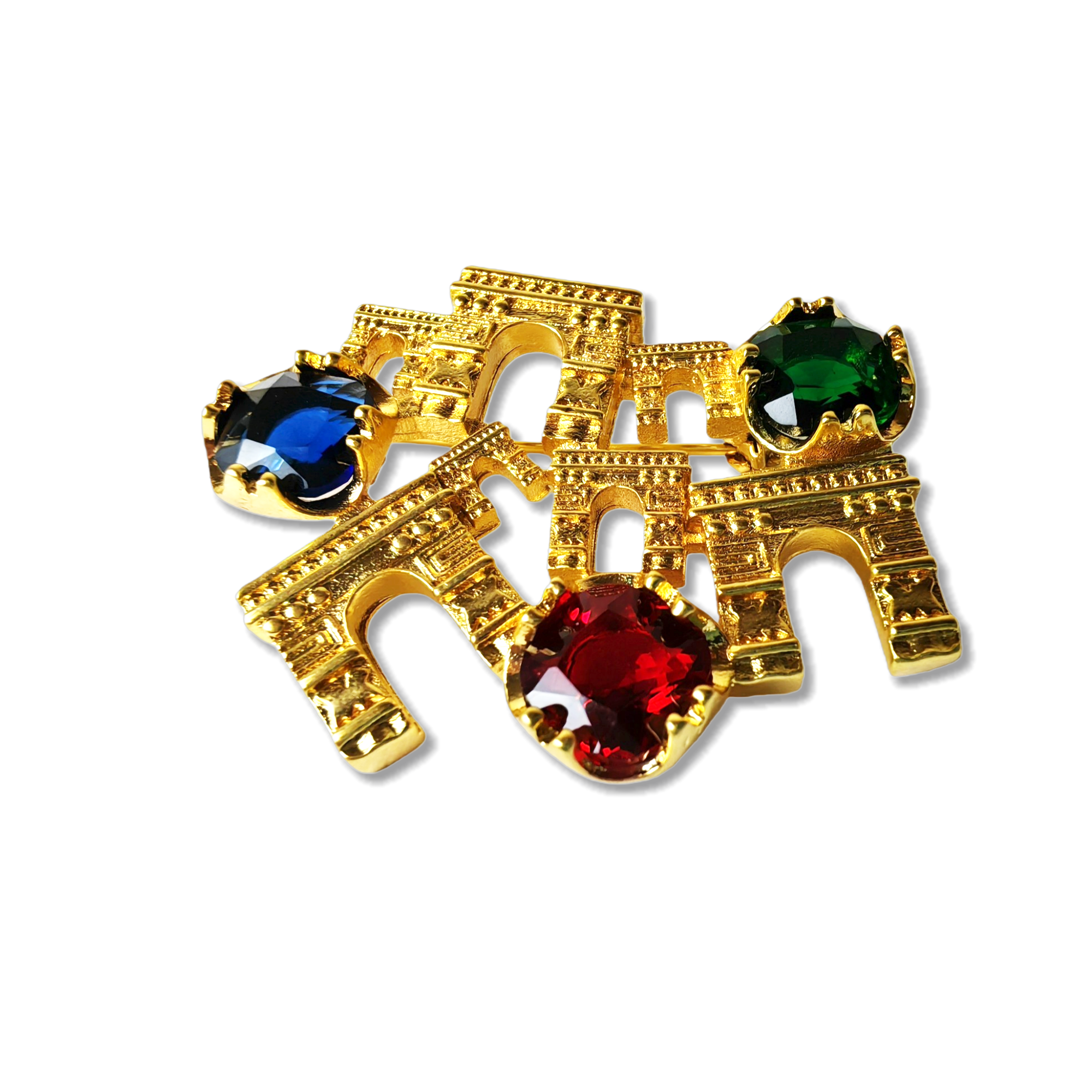 CLB009 Celine Triomphe Frame Sparkle Brooch & pin - ccjewelryacc