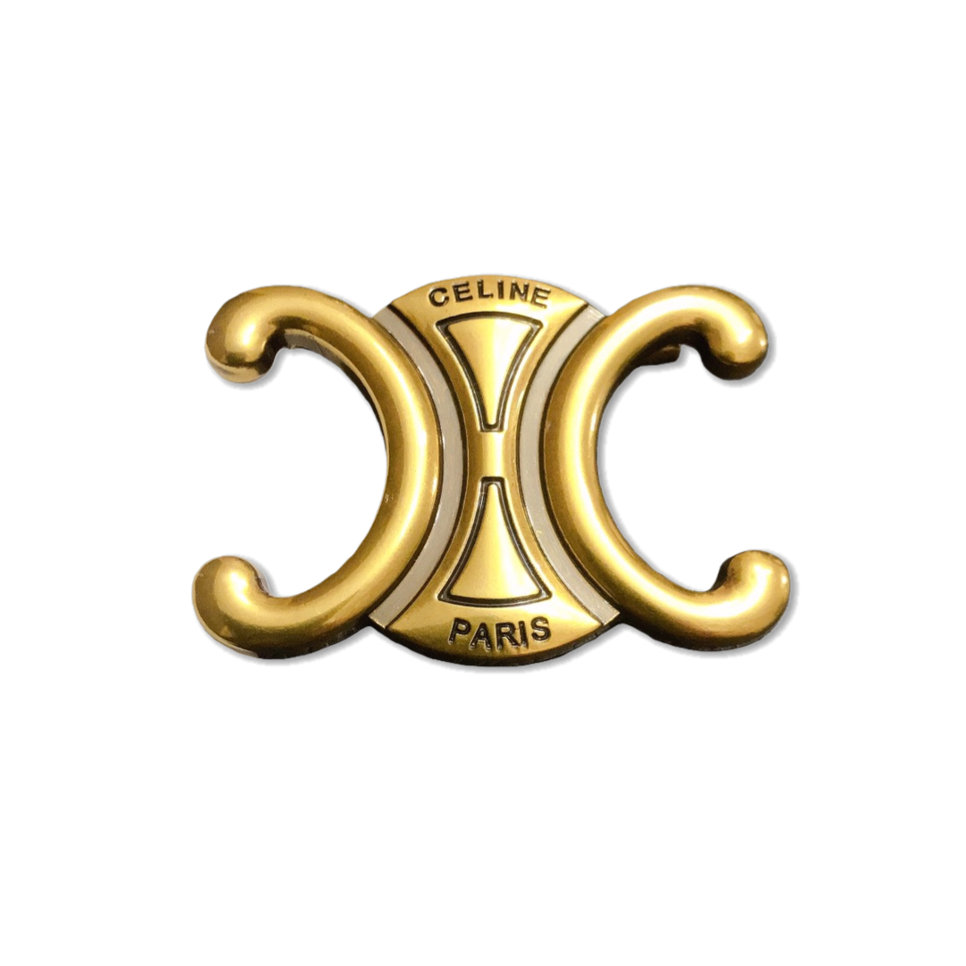 CLB002 Vintage Bronze Celine brooch - ccjewelryacc