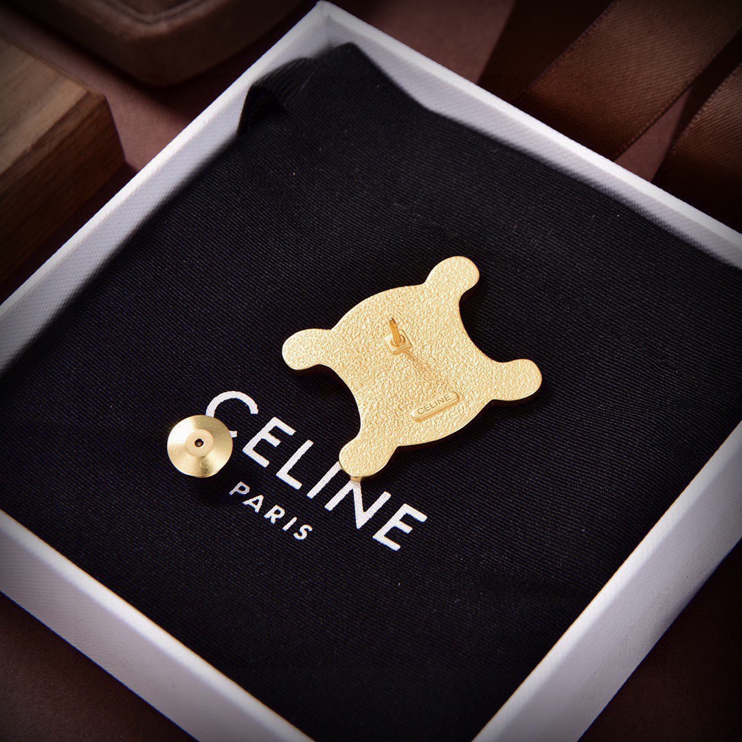 CLB010 Celine Triomphe Brooch & pin - ccjewelryacc