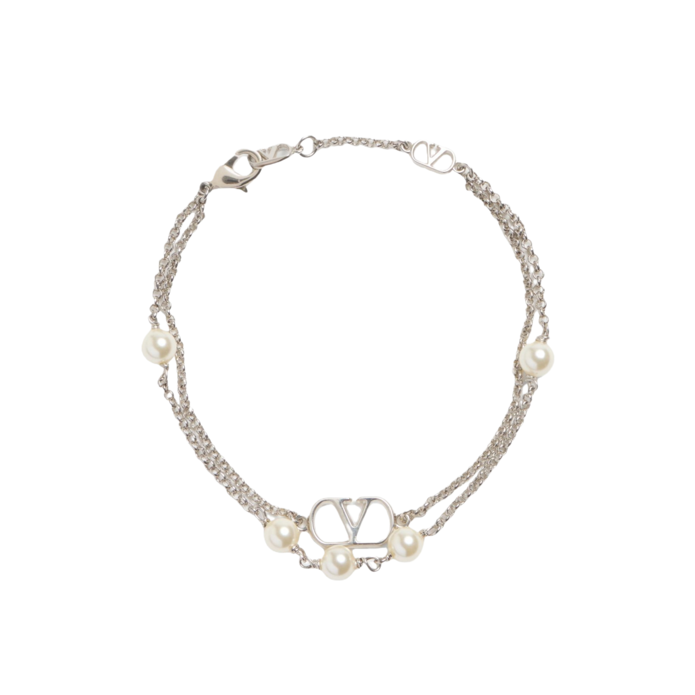 VTS038 Valentino Valentino VLogo Signature Embellished Bracelet - ccjewelryacc