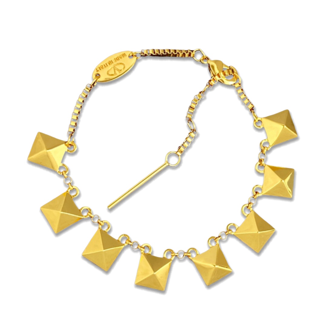 VTS026 Rockstud bracelet gold - ccjewelryacc